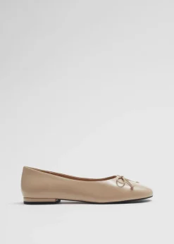 Best Sale & Other Stories Ballerines En Cuir Beige