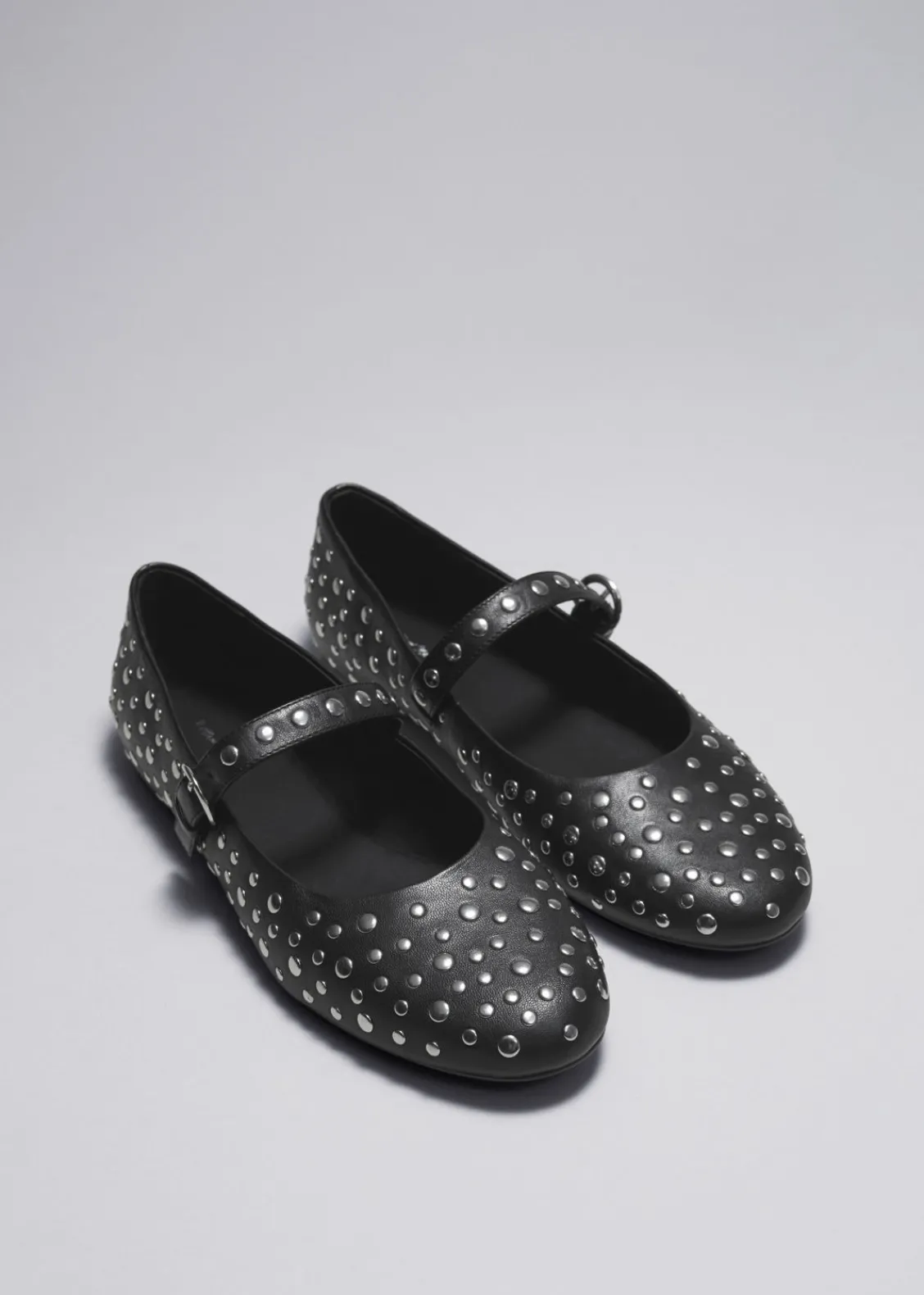 Online & Other Stories Ballerines En Cuir Clouté