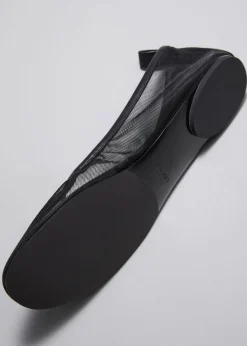 Best Sale & Other Stories Ballerines En Mesh à Bordures En Cuir