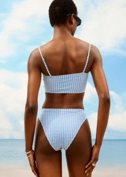 Best & Other Stories Bas De Bikini échancré Carreaux bleus/blancs