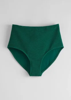 Best & Other Stories Bas De Bikini Texturé Vert foncé