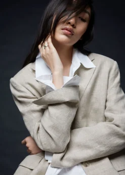 Store & Other Stories Blazer Ajusté En Lin