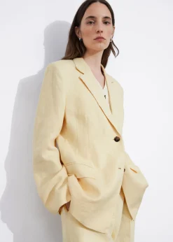 Store & Other Stories Blazer Ajusté En Lin