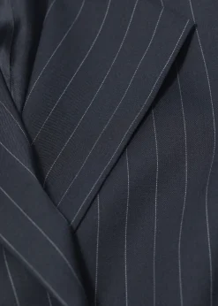 Flash Sale & Other Stories Blazer Asymétrique Habillé Rayures bleu marine