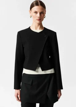 Online & Other Stories Blazer Court Sans Col Noir
