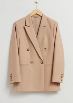 Best & Other Stories Blazer Habillé Beige poussiéreux