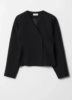 Sale & Other Stories Blazer Sans Col Noir