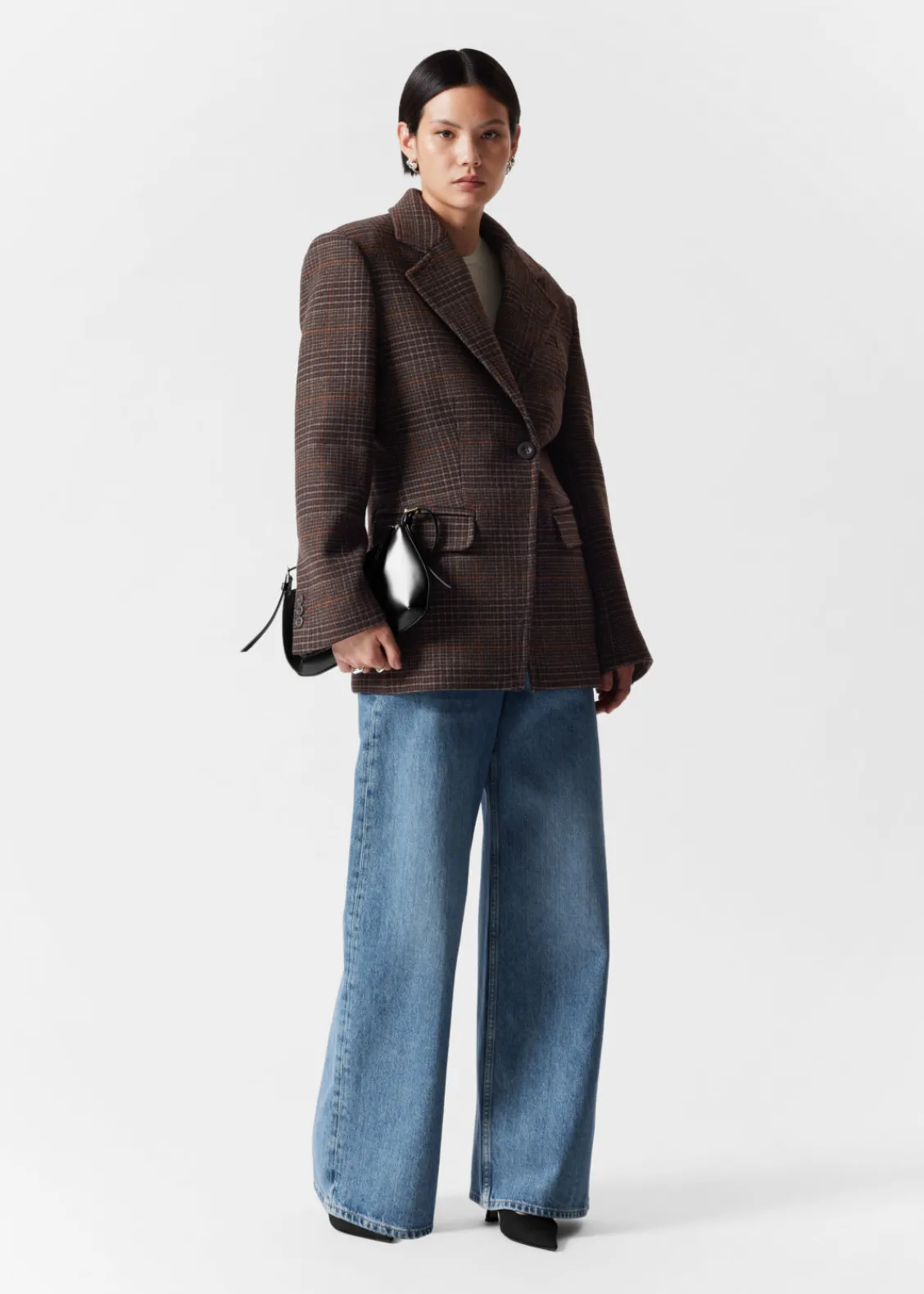 Hot & Other Stories Blazer Structuré En Tweed Tweed brun