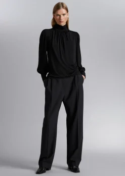 Clearance & Other Stories Blouse à Col Montant