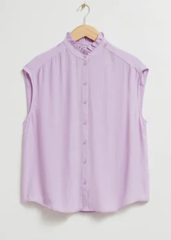 Sale & Other Stories Blouse à Col Volanté