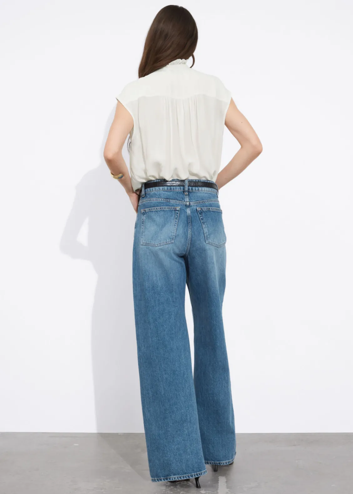 Sale & Other Stories Blouse à Col Volanté
