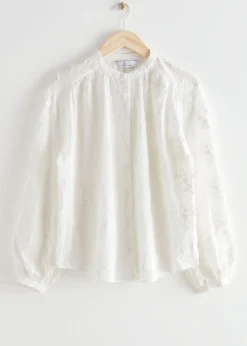 Best & Other Stories Blouse Ample à Fleurs En Appliqué