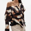Store & Other Stories Blouse Asymétrique En Satin Marron