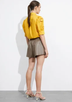 Online & Other Stories Blouse Brodée à Manches Ballon