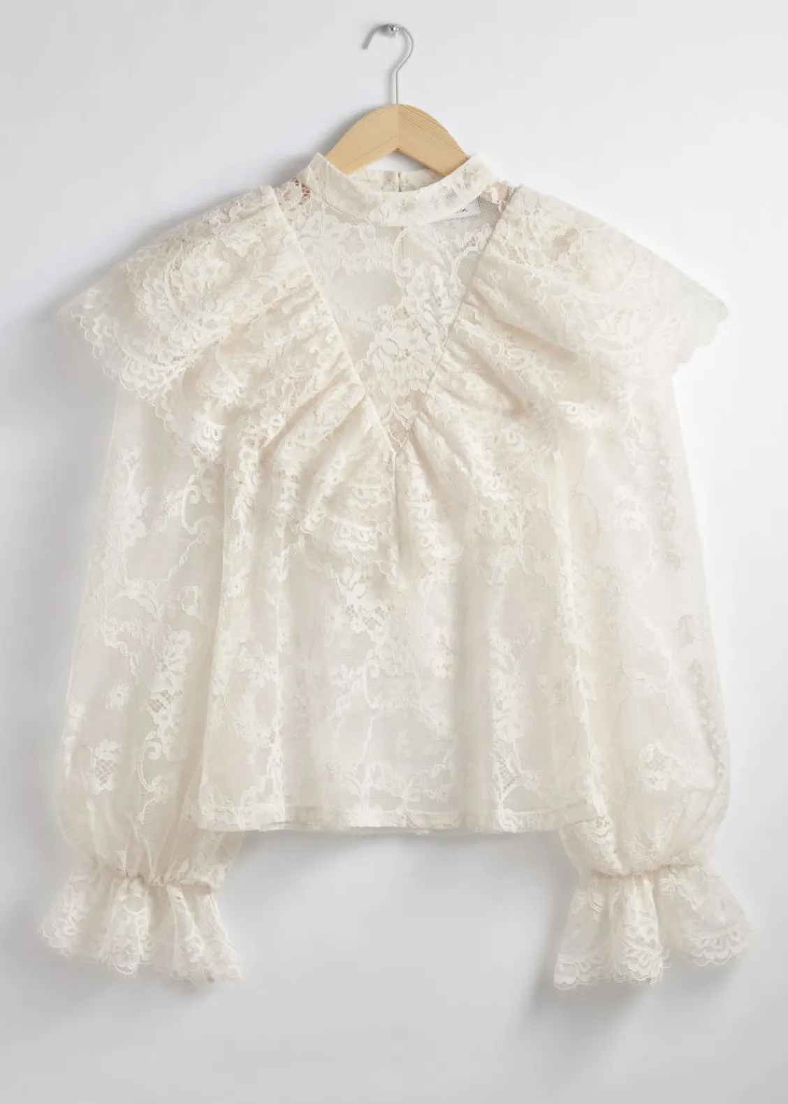New & Other Stories Blouse En Dentelle à Volants