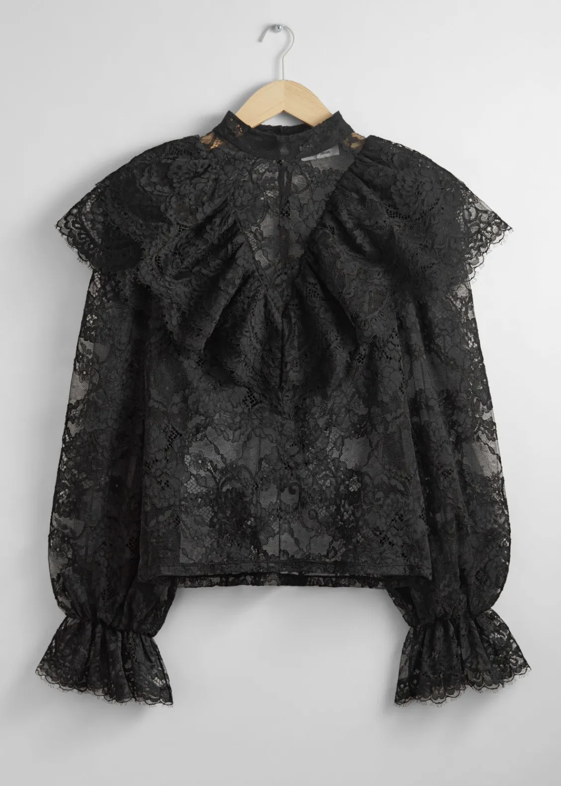 New & Other Stories Blouse En Dentelle à Volants
