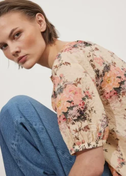 New & Other Stories Blouse Oversize à Manches Ballon
