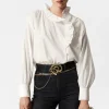 Online & Other Stories Blouse Volantée Blanc