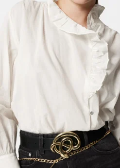 Online & Other Stories Blouse Volantée Blanc
