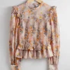 Store & Other Stories Blouse Volantée à Smocks