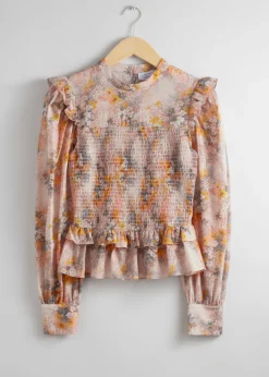 Store & Other Stories Blouse Volantée à Smocks