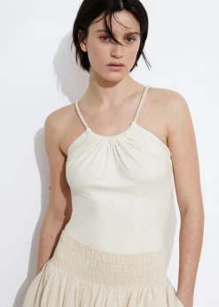 Fashion & Other Stories Body à Bretelles En Corde Blanc