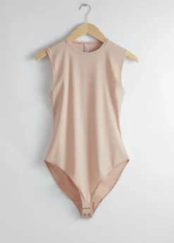 Shop & Other Stories Body Ajusté Sans Manches Beige