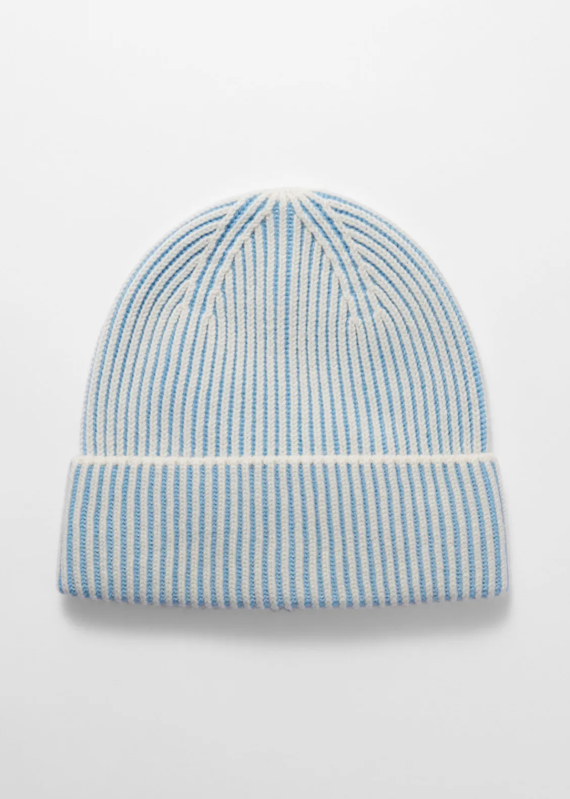 Outlet & Other Stories Bonnet En Laine Bicolore Bleu clair