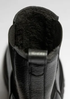 Best & Other Stories Bottes Chelsea En Cuir épais Doublé Noir