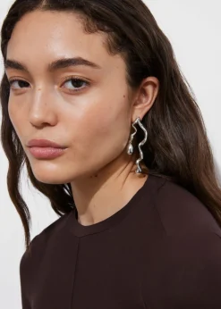Store & Other Stories Boucles D’oreilles Pendantes En Forme De Gouttes Argenté