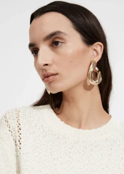 New & Other Stories Boucles D'oreilles Torsadées Doré