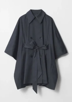 Online & Other Stories Cape Trench-coat Oversize Bleu marine