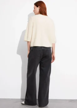 Flash Sale & Other Stories Cardigan En Laine Mérinos à Maille Côtelée