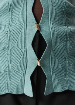 Best Sale & Other Stories Cardigan Festonné En Laine Mérinos