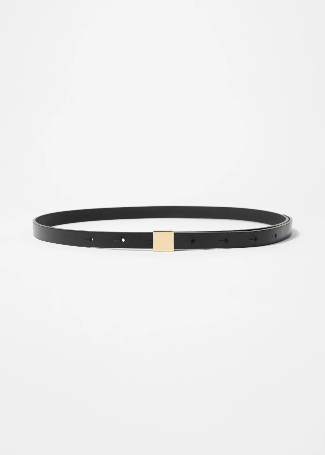 New & Other Stories Ceinture En Cuir à Boucle Carrée