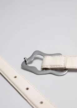 Clearance & Other Stories Ceinture En Cuir à Boucle Sculptée