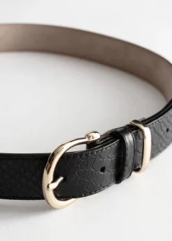 Online & Other Stories Ceinture En Cuir Croco