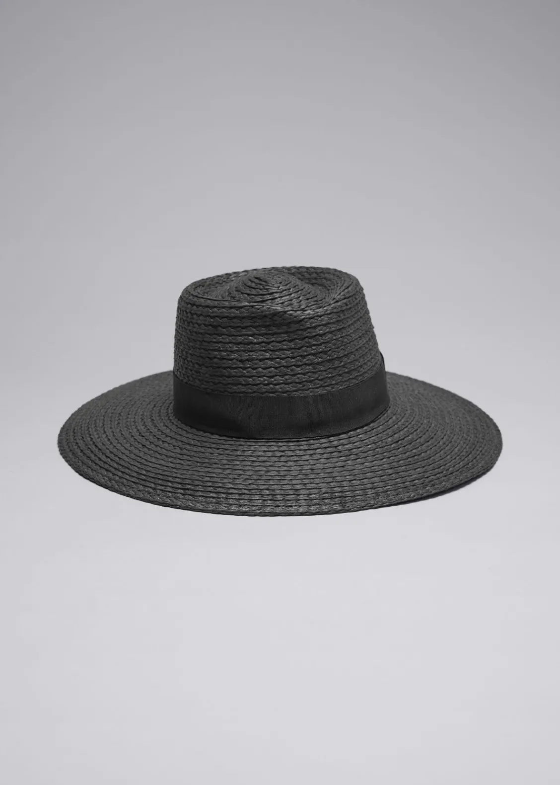 Fashion & Other Stories Chapeau De Paille Bordé De Gros-grain