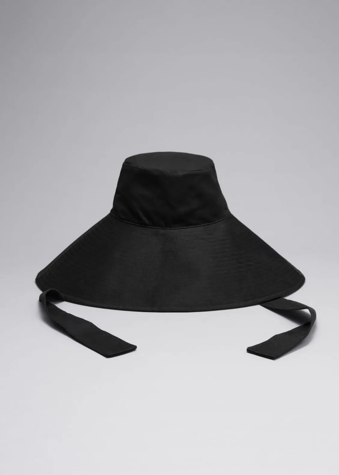 Outlet & Other Stories Chapeau De Soleil En Toile De Coton Noir