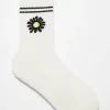 Cheap & Other Stories Chaussettes En Coton Mélangé à Motif Intarsia Blanc
