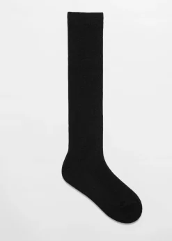 Online & Other Stories Chaussettes Mi-bas Douces En Laine Noir