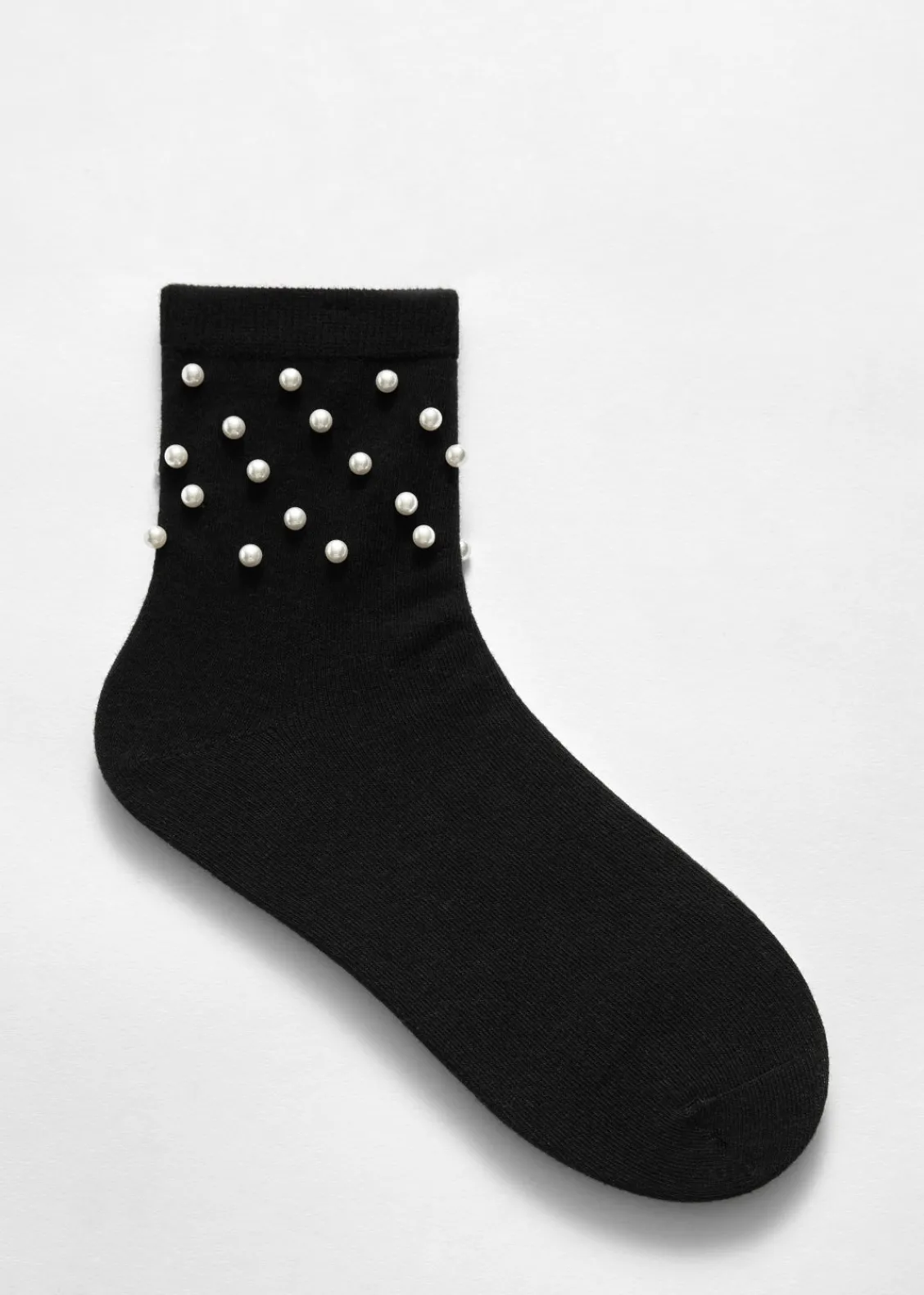 New & Other Stories Chaussettes Ornées De Perles Noir