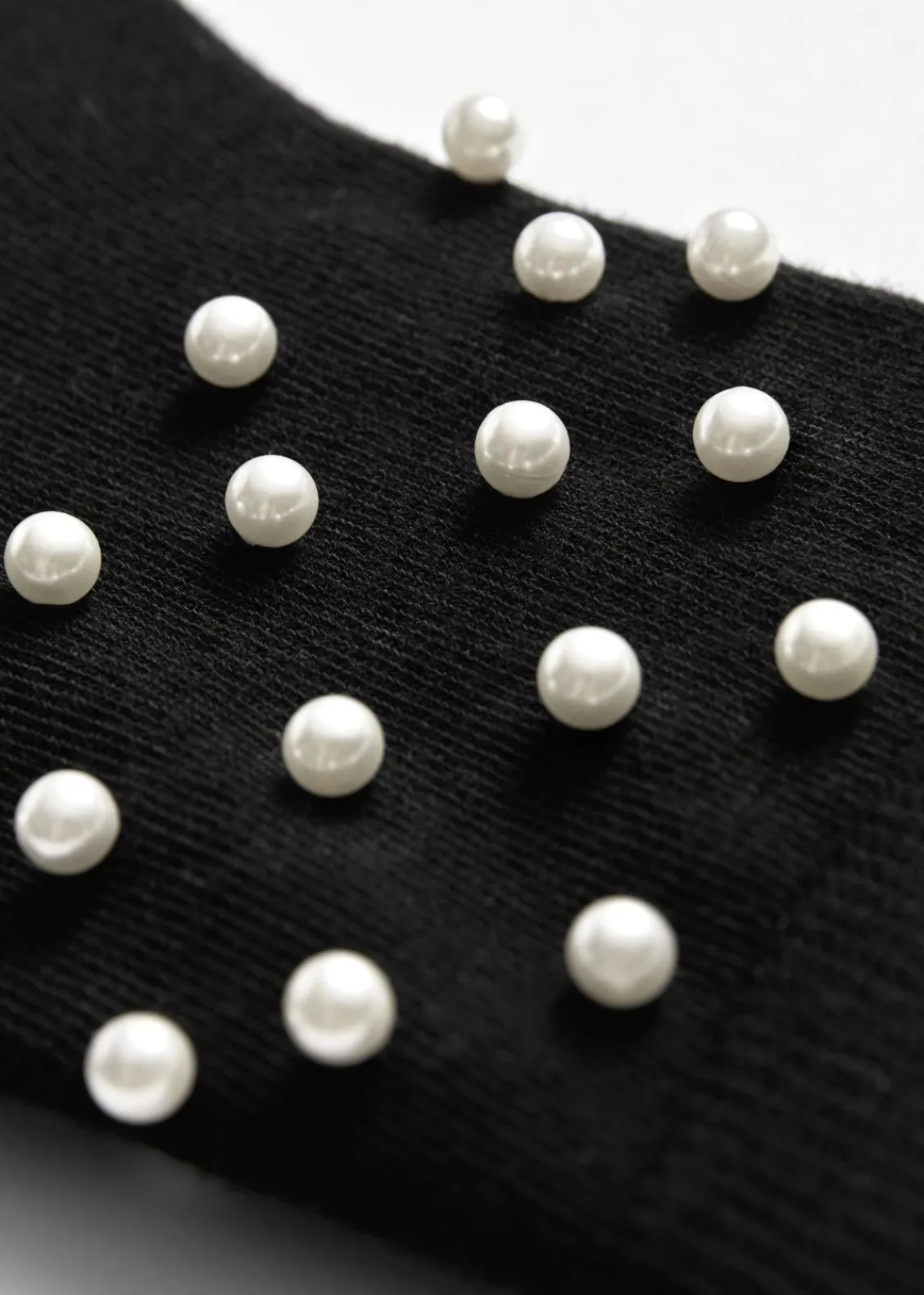 New & Other Stories Chaussettes Ornées De Perles Noir