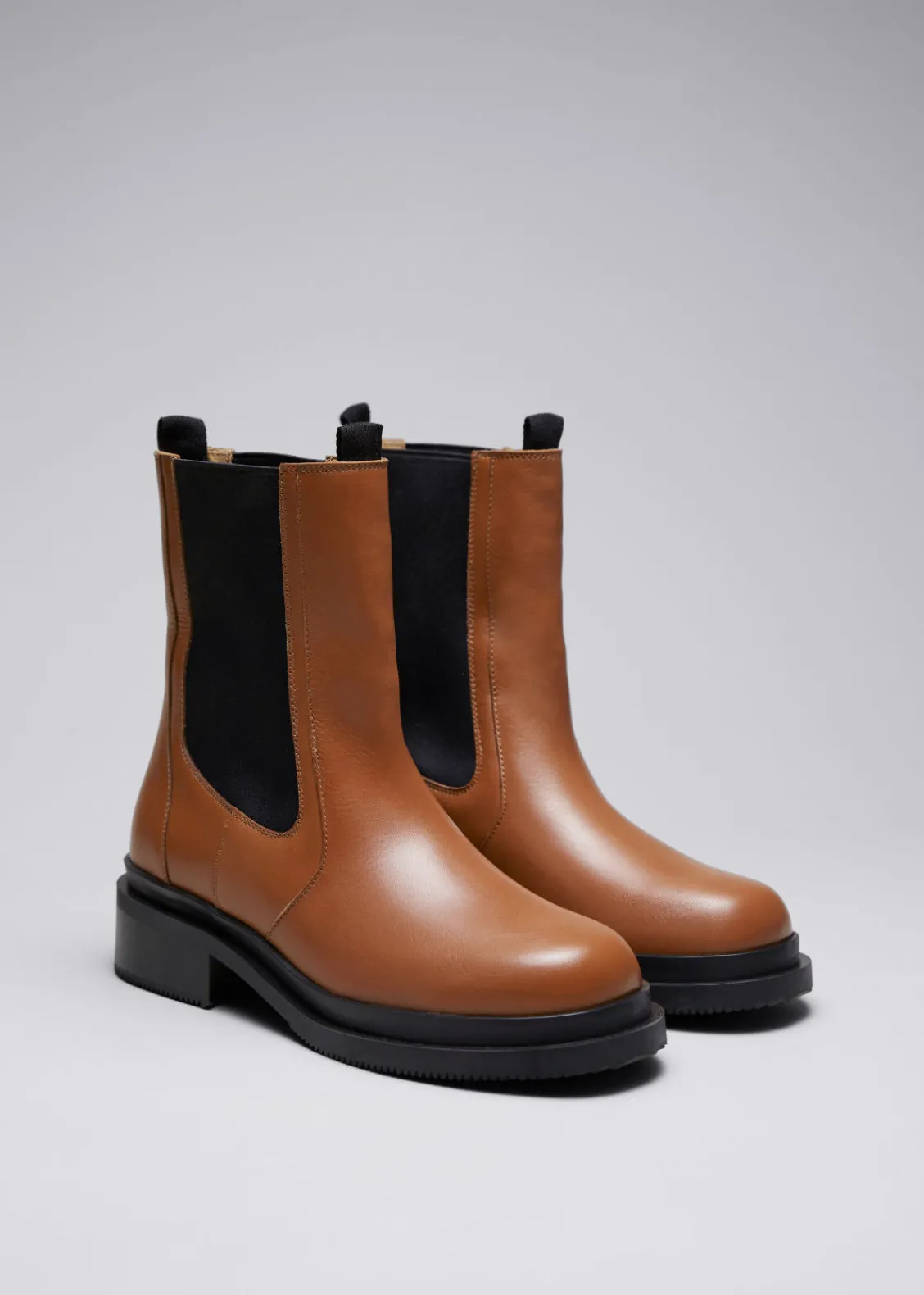 Discount & Other Stories Chelsea Boots En Cuir