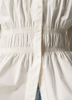 Clearance & Other Stories Chemise à Smocks Blanc