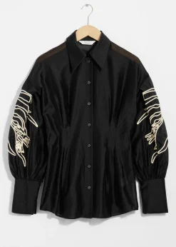 Best Sale & Other Stories Chemise à Taille Accentuée Noir