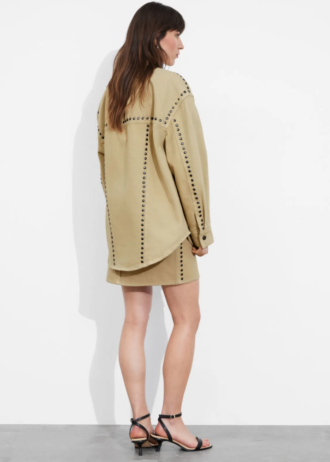 Shop & Other Stories Chemise Cloutée Beige