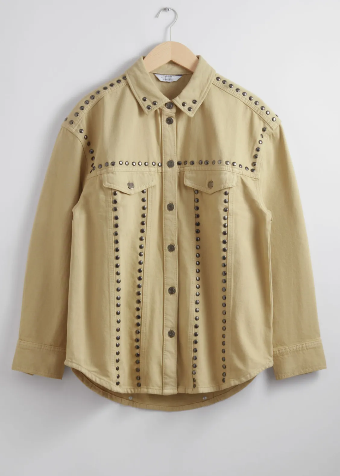 Shop & Other Stories Chemise Cloutée Beige