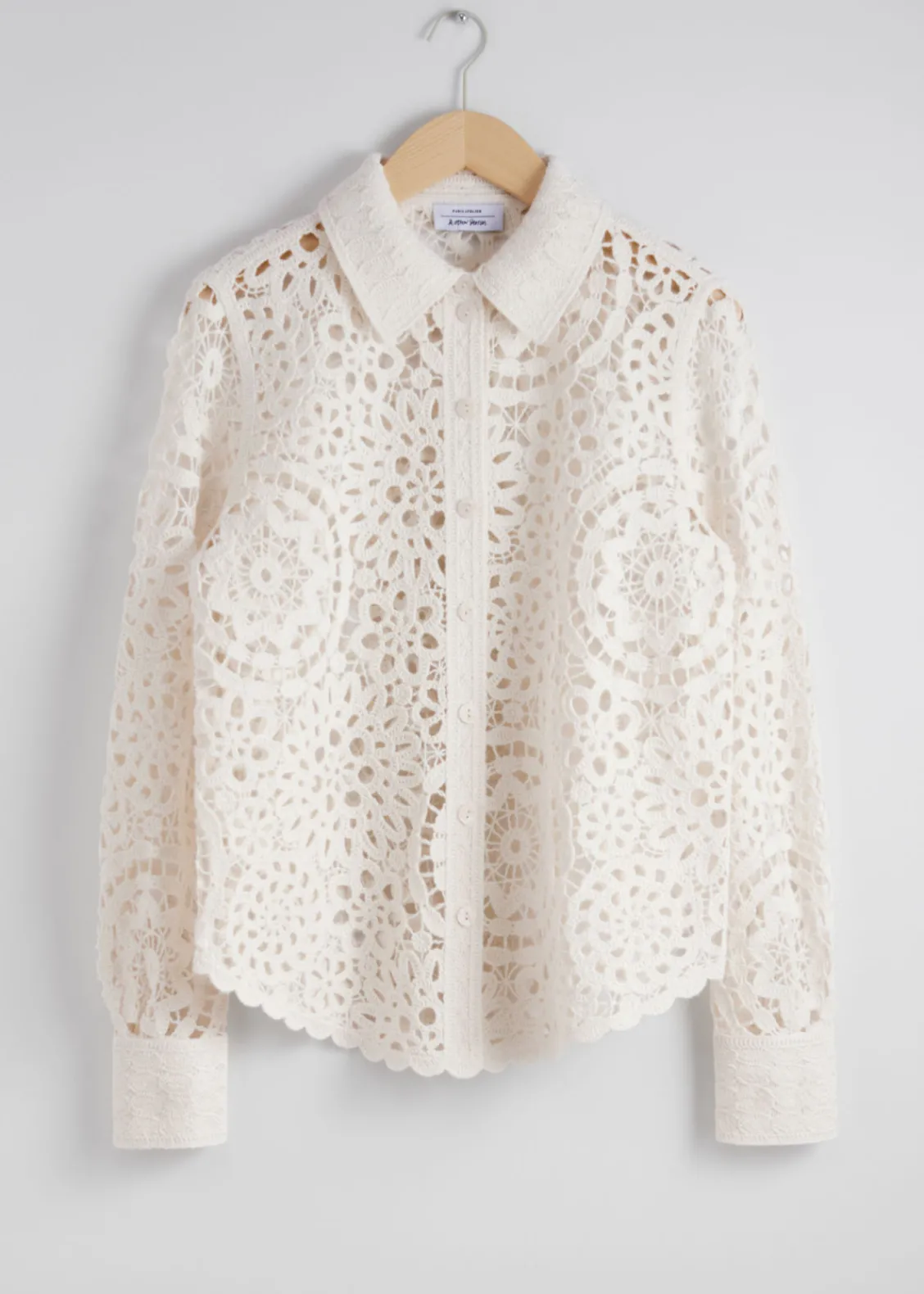 New & Other Stories Chemise Crochetée