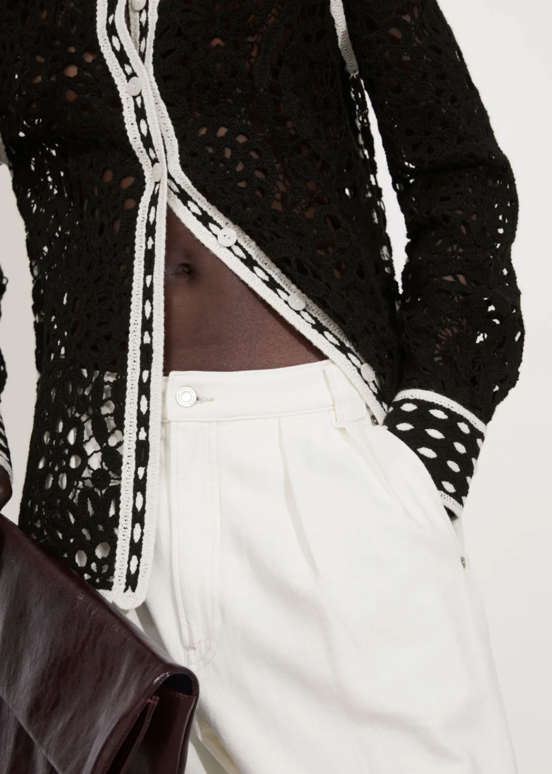 New & Other Stories Chemise Crochetée